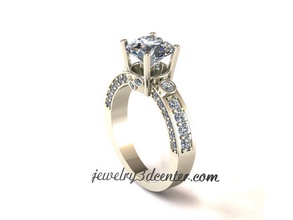 ring rw26 jewelry cad design detail diamond engagement gem gold jewel jewellery platinum printable luxury fashion beauty silver woman rings 3d print model - Mito3D