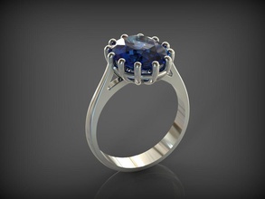 bague saphir argent or bijou diamant bijoux engagement Vêtements gemme gemmes améthyste topaze rubis anneaux 3d print model - Mito3D