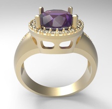 anel sheik de dubai stl impressão 3d do modelo jóias diamante diamantes gem gemas pedra preciosa pedras preciosas ouro jóia anéis 3d print model - Mito3D