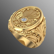 anillo shp14 joyería joya oro lujo brillante imprimible plata diamante zafiro anillos 3d Diamante platino rubí accesorio 3d print model - Mito3D