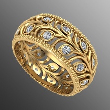 Ring shp1 Schmuck Gold Luxus Juwel leuchtenden druckbar Silber brillant Diamant Saphir Ringe 3d Platin Rubin Zubehörteil Mode 3d print model - Mito3D