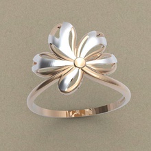 anello simple4 gioielli dito preziosi oro carattere umana donna anelli 3d print model - Mito3D
