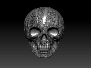 bague crâne lettre alphabet apprêt texte bijoux or argent homme squelette tête humain dents art masculin mort godille anneaux 3d print model - Mito3D