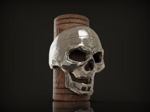 yüzük kafatası gümüş sokak toplamak 3d yazdır model anatomi kemik baş korku takı yazdırılabilir orijinal şekil vermek yüzükler zbrush 3d print model - Mito3D