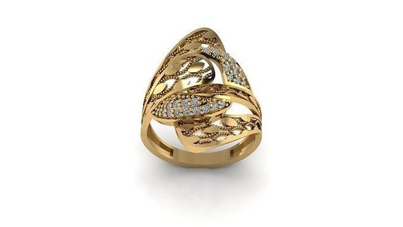 bague ciel modèle 01 bijoux platine luxe précieux or engagement gemme argent imprimable diamant sterling mode doigt brillant anneaux 3d print model - Mito3D