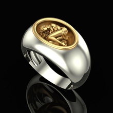 bague de jeune fille endormie bijoux l'anneau or couchage d'argent imprimable anneau mode le platine la décoration machine cnc les anneaux 3d print model - Mito3D