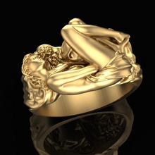 squillare dormire gioielleria oro argento stampabile gioiello moda cocktail sterlina scultura antichità ragazza femmina anelli 3d print model - Mito3D