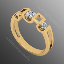 squillare sm 17 3d stampa modello gioielleria sigillo anelli oro moderno uomini uomo moda stampabile argento prezioso engagement gioiello diamante zaffiro 3d print model - Mito3D