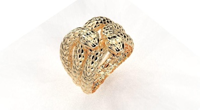 anillo serpiente 3dm joyería joya gratis plata anillos 3d print model - Mito3D