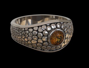 anel serpente olho joalheria imprimível fasion animal diamante gema prata platina argolas cnc pele cobra 3d print model - Mito3D