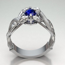 anillo de la serpiente ref-109 joyería esmeralda zafiro ruby piedras preciosas oro el diamante piedra nacimiento personalizada gif blanco joya los anillos 3d print model - Mito3D