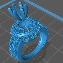 Ring Solitär Schmuck Gold Silber Diamant klassisch Mode Design Ringe 3d print model - Mito3D