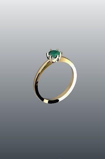 squillare solitario oro gioielleria scorza diamante anelli 3d print model - Mito3D