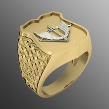 ring sp11 schmuck gold luxus juwel leuchtenden druckbar silber brillant diamant saphir ringe 3d platin rubin zubehörteil mode 3d print model - Mito3D