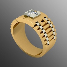 ring sp16 schmuck gold luxus juwel leuchtenden druckbar silber brillant diamant saphir ringe 3d platin rubin zubehörteil mode 3d print model - Mito3D