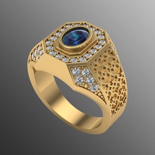 ring sp8 Schmuck signet 3d Ringe gold modern Männer Mann Mode bedruckbar ist Silber kostbar engagem Juwel diamond symbol Diamant-ring 3d print model - Mito3D