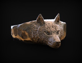 ring spirit of wolf jewelry cnc printable slavic animal 3d print silver fur rings 3d print model - Mito3D