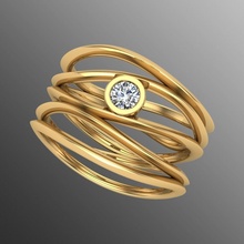 Ring sshp13 Schmuck Gold Luxus Juwel leuchtenden druckbar Silber brillant Diamant Saphir Ringe 3d Platin Rubin Zubehörteil Mode 3d print model - Mito3D