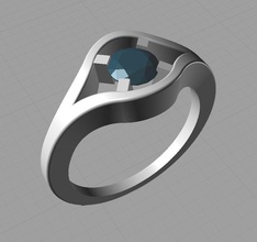 ring stl jewelry design art ringstl stlring 3dring rings 3d print model - Mito3D