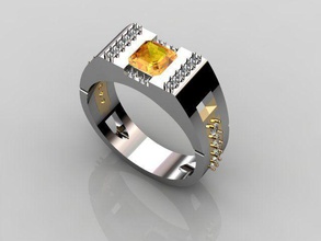 anel modelo stl jóias presente de casamento o engajamento estilo a moda glamour individualidade sucesso anéis 3d print model - Mito3D