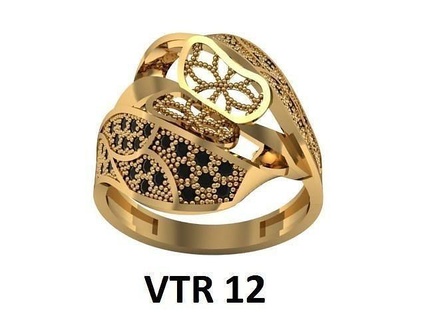 Ring ston Schmuck Ringe Gold druckbar Diamant Silber Hochzeit Juwel Engagement Mode Schönheit 3d print model - Mito3D