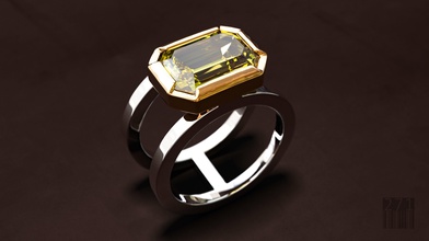 anel de pedra impressão 3d jóias os homens prata luxo o design preciosa cera printable a moda selo imprimir gem jóia grande ouro diamante anéis 3d print model - Mito3D