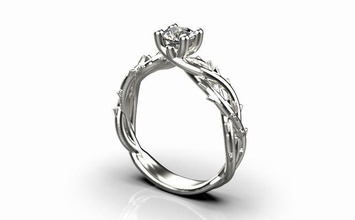 anel pedra z260 ringonestone feminino noivado joalheria gema prata imprimível brilhante ouro diamante moda beleza luxo brilhando negócio diamantado 3d print model - Mito3D