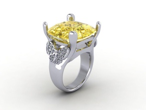 ring stones jewelry cushion rings ringscushion ringsgold 3d print model - Mito3D