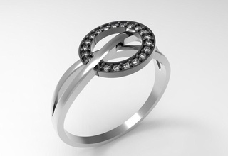 anillo de sol stl la joyería los anillos joya gem las gemas piedras preciosas el diamante diamantes brillante oro joyas plata 3d print model - Mito3D