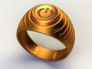 Ring Schalter Schmuck elektrisch Juwel Kunst Ringe 3d print model - Mito3D