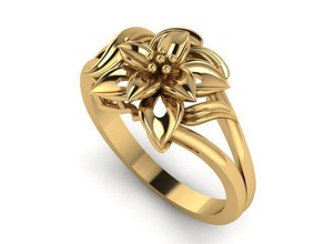 ring t00372 jewelry gold jewel jewellery rings 3d print model - Mito3D