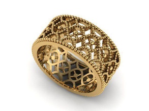ring t00571 jewelry gold jewel jewellery rings 3d print model - Mito3D