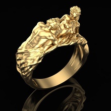 anillo de ternura la joyería oro joya imprimible moda sterling plata amor los anillos 3d print model - Mito3D
