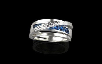 Ring Textur Schmuck Gold wertvoll Luxus Silber Juwel Ringe Mode Armband brillant Schönheit 3d print model - Mito3D