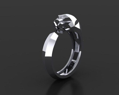 ring tiger jewelry design forever platinum wedding typography illustration gold rings printable luxury art shining elegant romance advertising alphabet font 3d print model - Mito3D