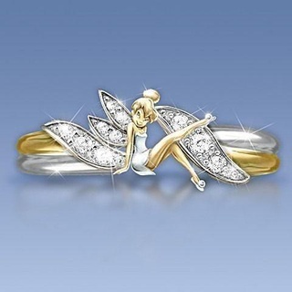 ring tinker bell size jewelry silver design gold art fashion fun illustration chemistry rings piece 2021 2022 usa 1 3d print model - Mito3D