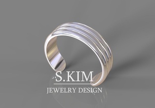ring toe printable 3d model design cnc milling modern shining jewelry rings food earring jewel printer stl pendant gold summer 3d print model - Mito3D