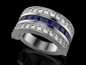 anel transformador jóias imprimir 3dprinted printable anéis o design jóia de ouro a moda printabl impressão prototipagem prata casamento 3d print model - Mito3D