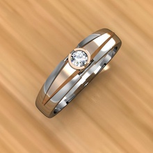bague t bijoux de l'anneau stl le prototypage joyau diamant or imprimable les anneaux en 3d print model - Mito3D