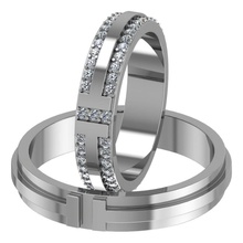 ring tt tiffany jewelry engagement gem shining silver jewel diamond white rings 3d print model - Mito3D