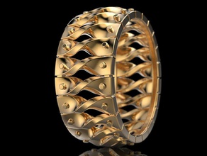 ring büküm takı twist baskı 3dprinted mücevher yazdırılabilir yüzük tasarım altın moda printabl diğer prototipleme Gümüş düğün biker 3d print model - Mito3D