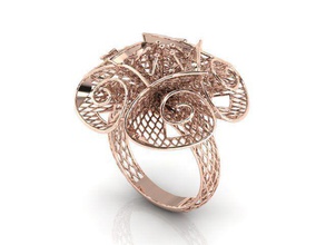 ring ultra vision Schmuck gold Juwel Ringe 3d print model - Mito3D