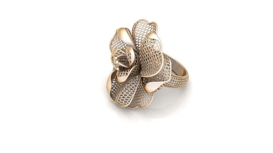 ring ultra vision 10405 jewel gold jewelry rings 3d print model - Mito3D