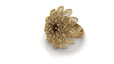 anello ultra visione 23v gioielli gioiello anelli oro 3d print model - Mito3D