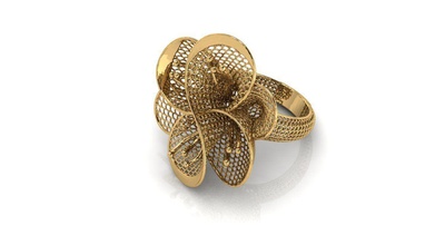 anel de visão ultra-31v jóias ultra jóia anéis ouro 3d print model - Mito3D