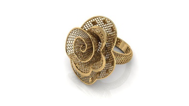 anello ultra visione 34v gioielli gioiello anelli oro 3d print model - Mito3D