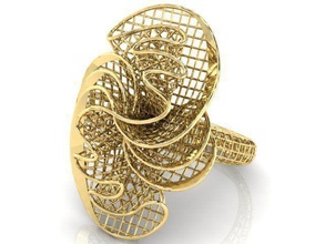 anel de visão ultra-hsfz-x 044 jóias ouro jóia anéis ultra 3d print model - Mito3D