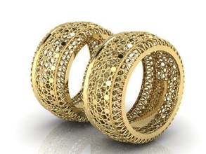 anello ultra visione rfzw036 gioielli oro gioiello anelli matrimonio 3d print model - Mito3D