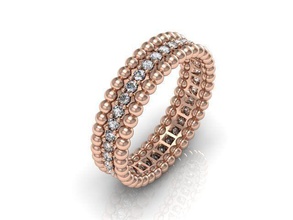 yüzük vc 97 altın takı yazdırılabilir elmas mücevher düğün moda parlak güzellik nişan yüzükler 3d print model - Mito3D