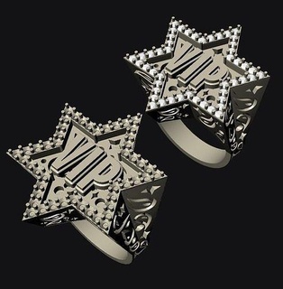 bague VIP rap bijoux précieux luxe gemme or argent bijou imprimable diamant sterling mode engagement engagem bracelet Collier anneaux 3d print model - Mito3D